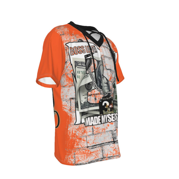 Men's Short Sleeve T-shirt with Neckline Tie - 35M - BOSS - SAFETY - Image 3
