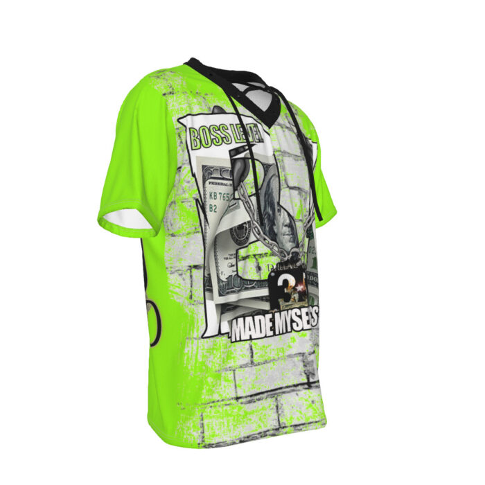 Men's Short Sleeve T-shirt with Neckline Tie - 35M - BOSS - SAFETY - Image 3