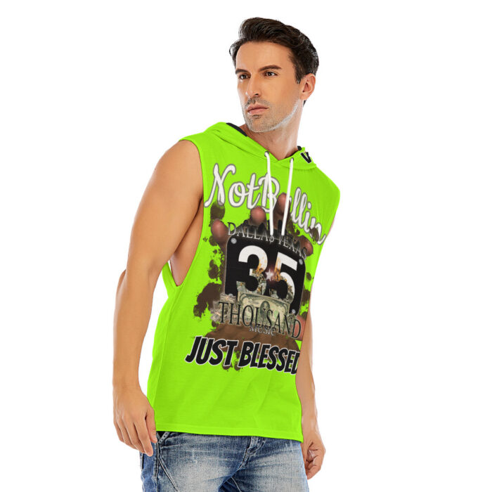 Men’s Sleeveless Pullover Hoodie - 35M - SAFETY - Image 2