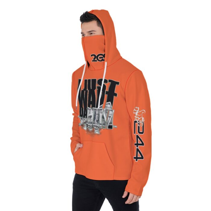 Men's Heavy Fleece Hoodie With Mask - 2GS - MONEY - ORG - Image 3