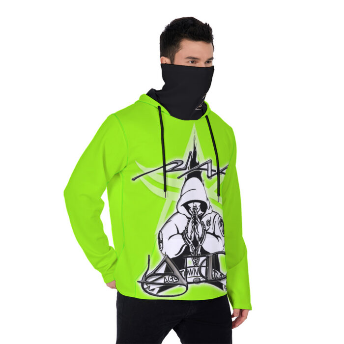 Men's Heavy Fleece Hoodie With Mask - 2GS - AGG - SAFETY - Image 2