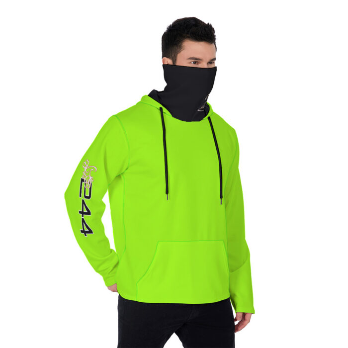 Men's Heavy Fleece Hoodie With Mask - 2GS - SAFETY - Image 2