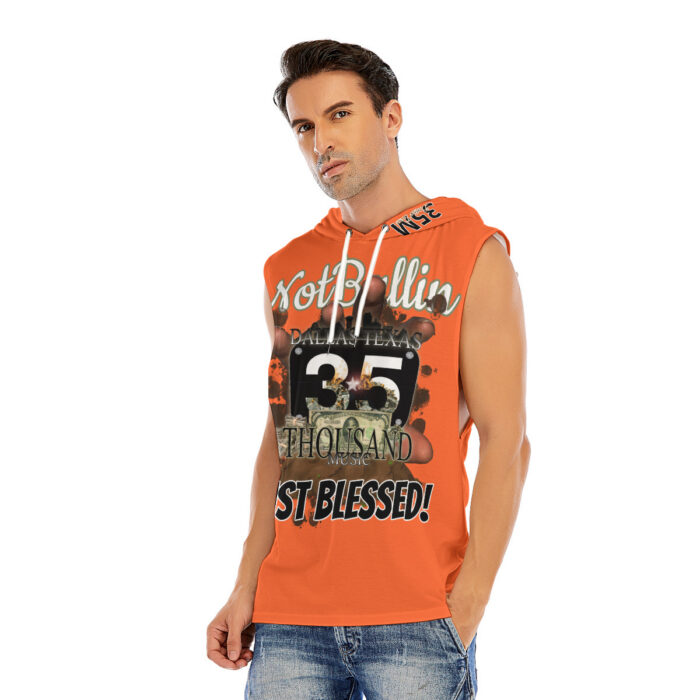 Men’s Sleeveless Pullover Hoodie - 35M - BLESSED - ORG - Image 3