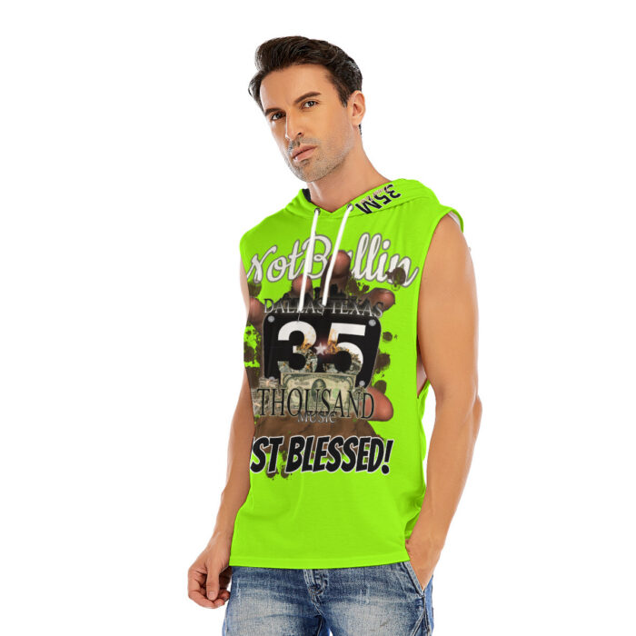 Men’s Sleeveless Pullover Hoodie - 35M - SAFETY - Image 3