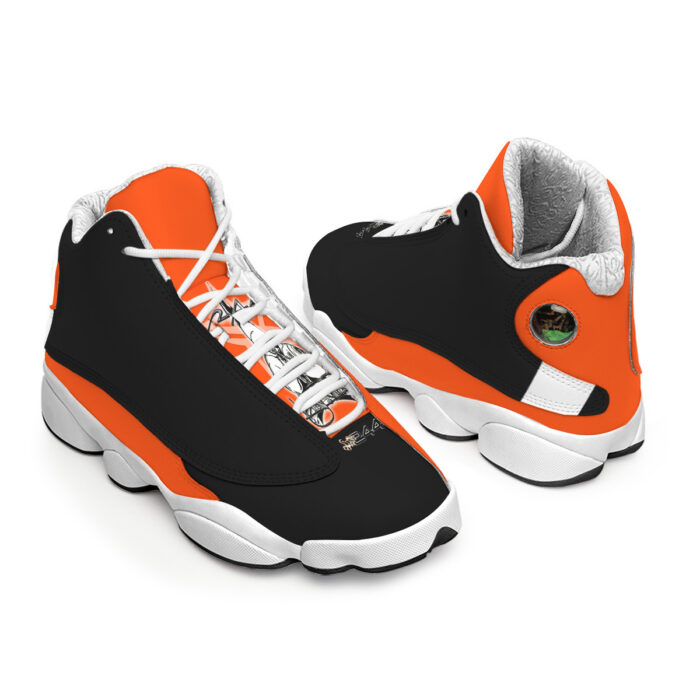 Men's Curved Basketball Shoes With Thick Soles - 2GS - ORG - Image 2