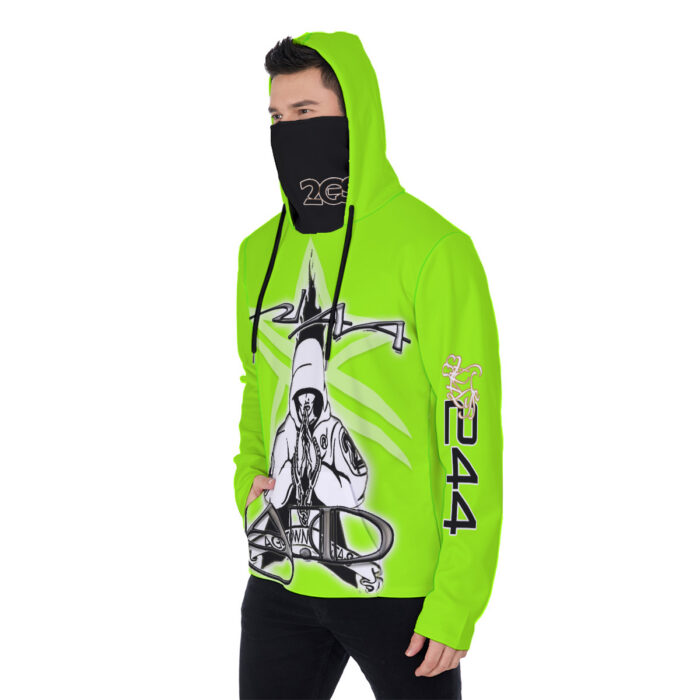 Men's Heavy Fleece Hoodie With Mask - 2GS - AGG - SAFETY - Image 3