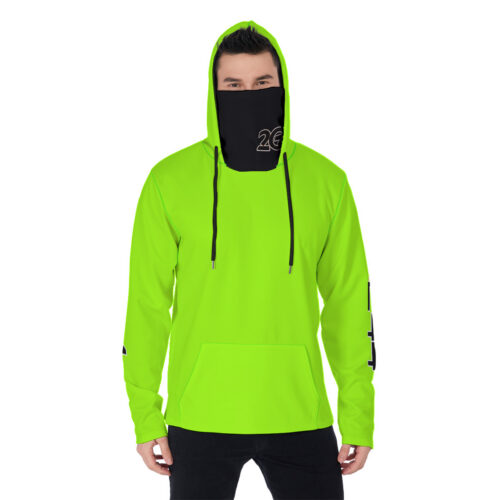 Men's Heavy Fleece Hoodie With Mask - 2GS - SAFETY