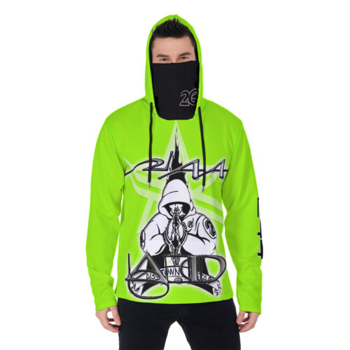 Men's Heavy Fleece Hoodie With Mask - 2GS - AGG - SAFETY