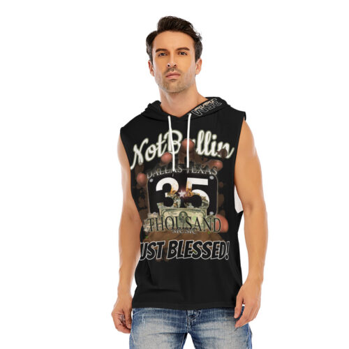 Sleeveless Pullover Hoodie - 35M - BLESSED - BLK