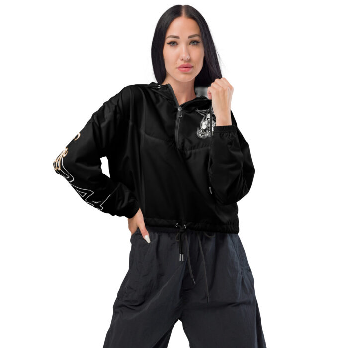 Women’s cropped windbreaker - 2GS - BLK