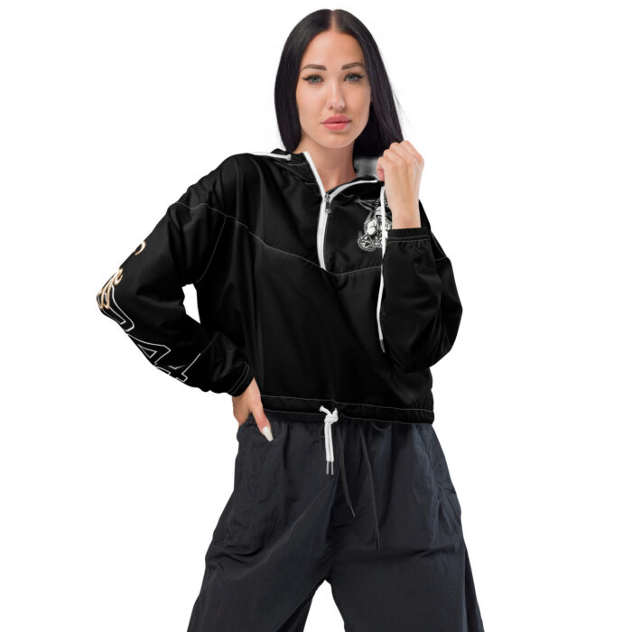 Women’s cropped windbreaker - 2GS - BLK - Image 4