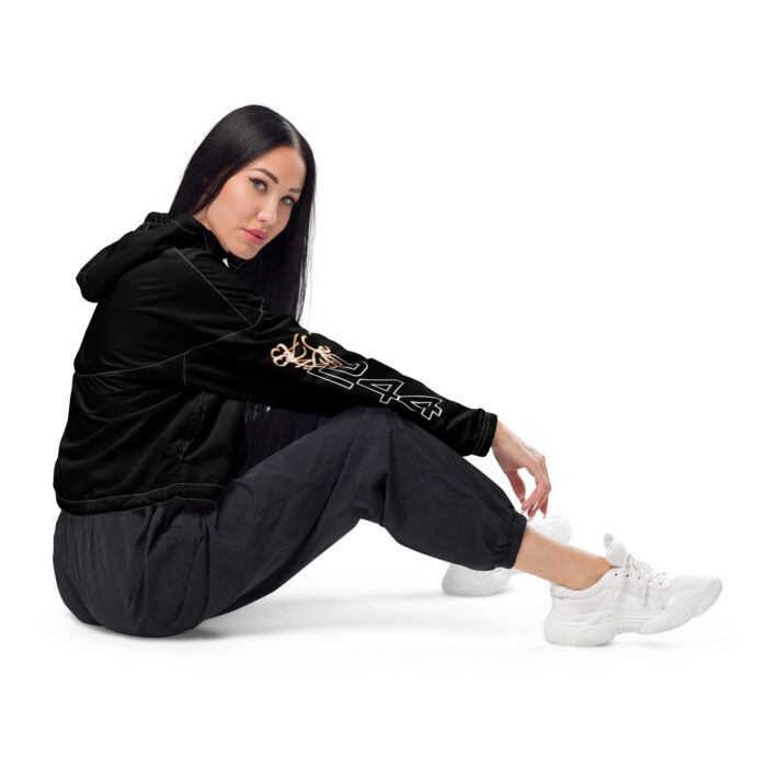 Women’s cropped windbreaker - 2GS - BLK - Image 6
