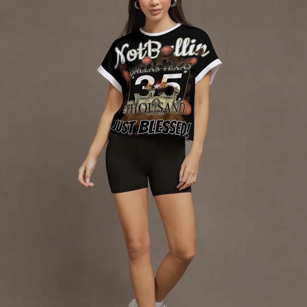 Open-Back Crossover Workout Tee (35M-BLESSED) - Image 2