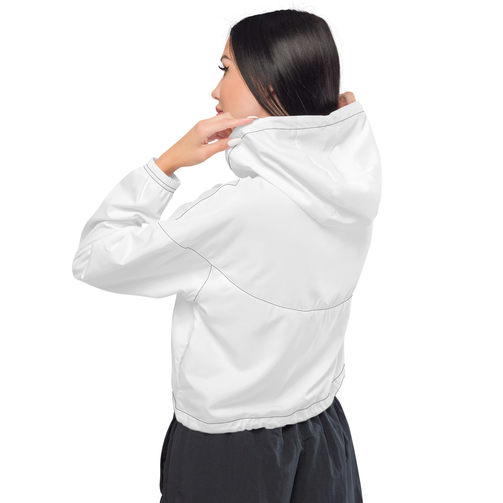 Cropped Windbreaker (2GS-AGGSTATE) WHT - Image 2