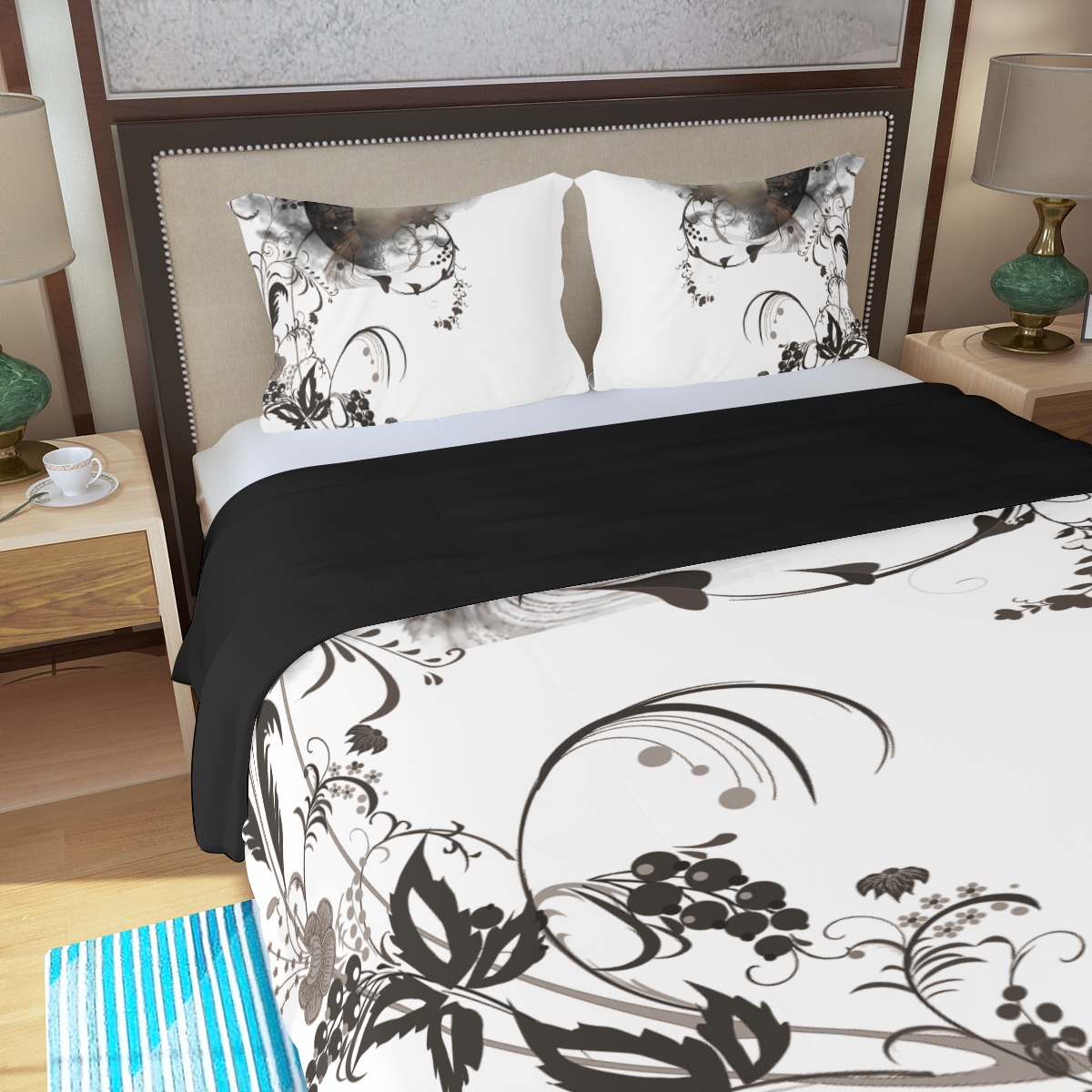 Three Piece Duvet Bedding Set – 2GS (MOON) WHT - Image 4