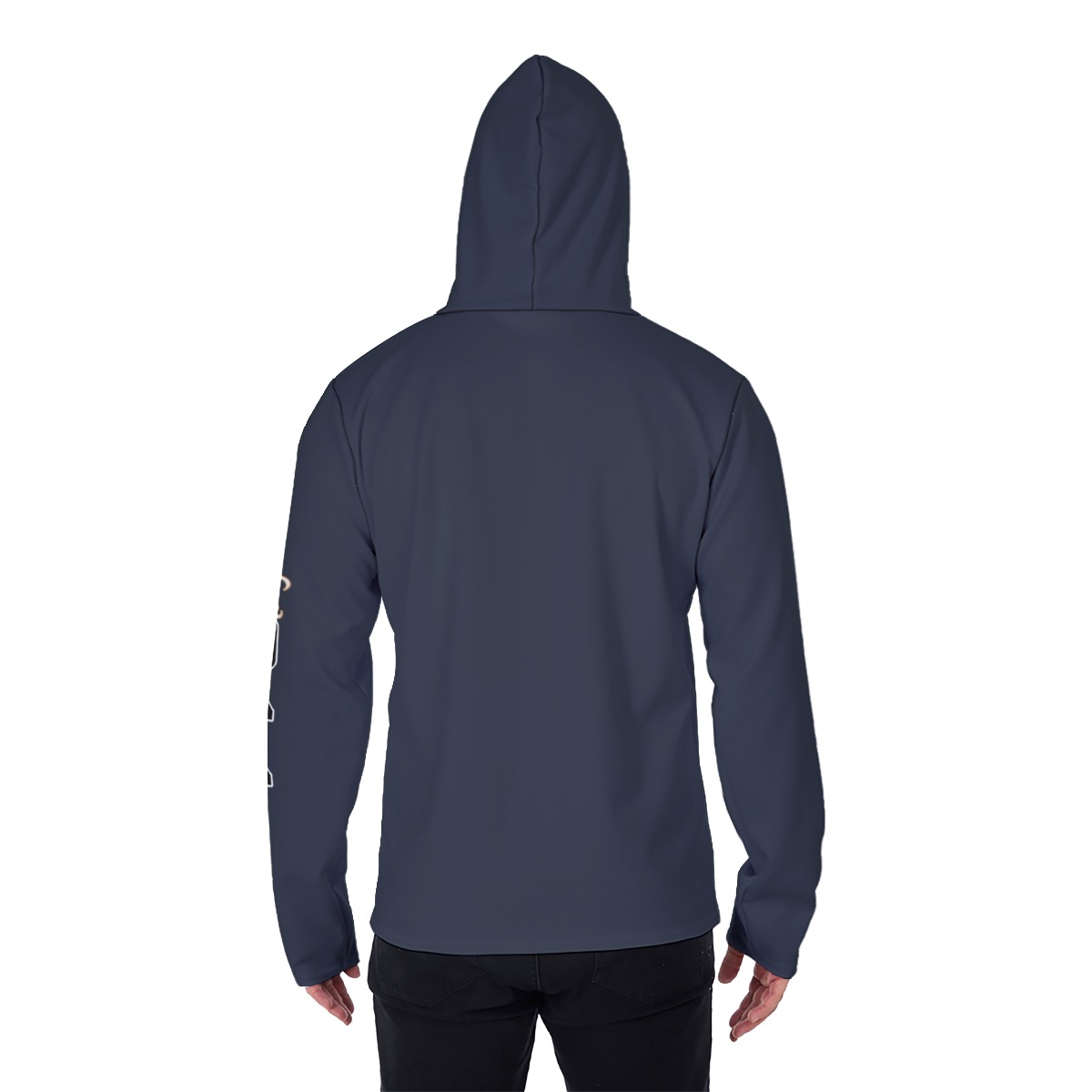 Men's Heavy Fleece Hoodie With Mask - MONEY NV - Image 4