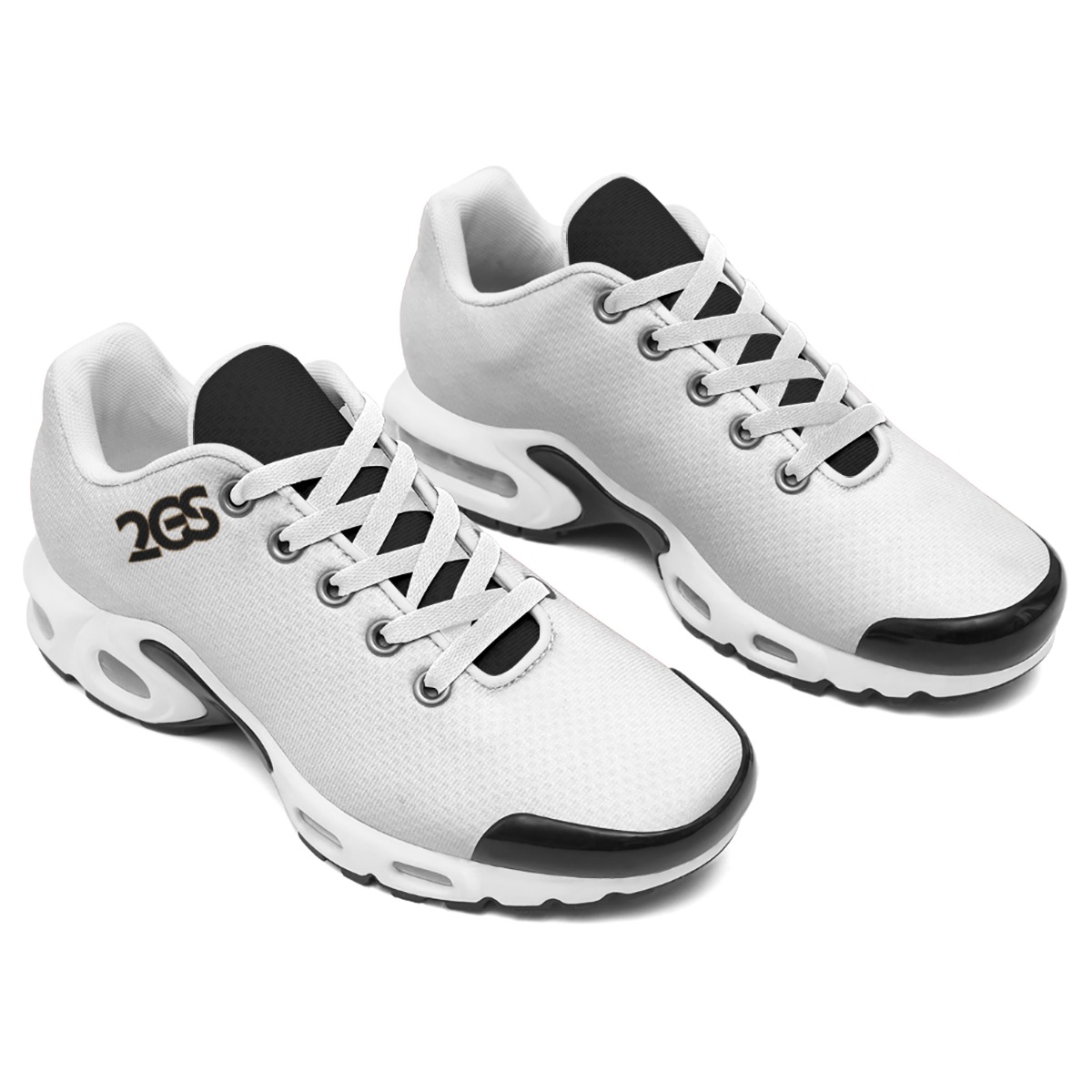 Men's Air Cushion Sports Shoes - 2GS WHT - Image 2