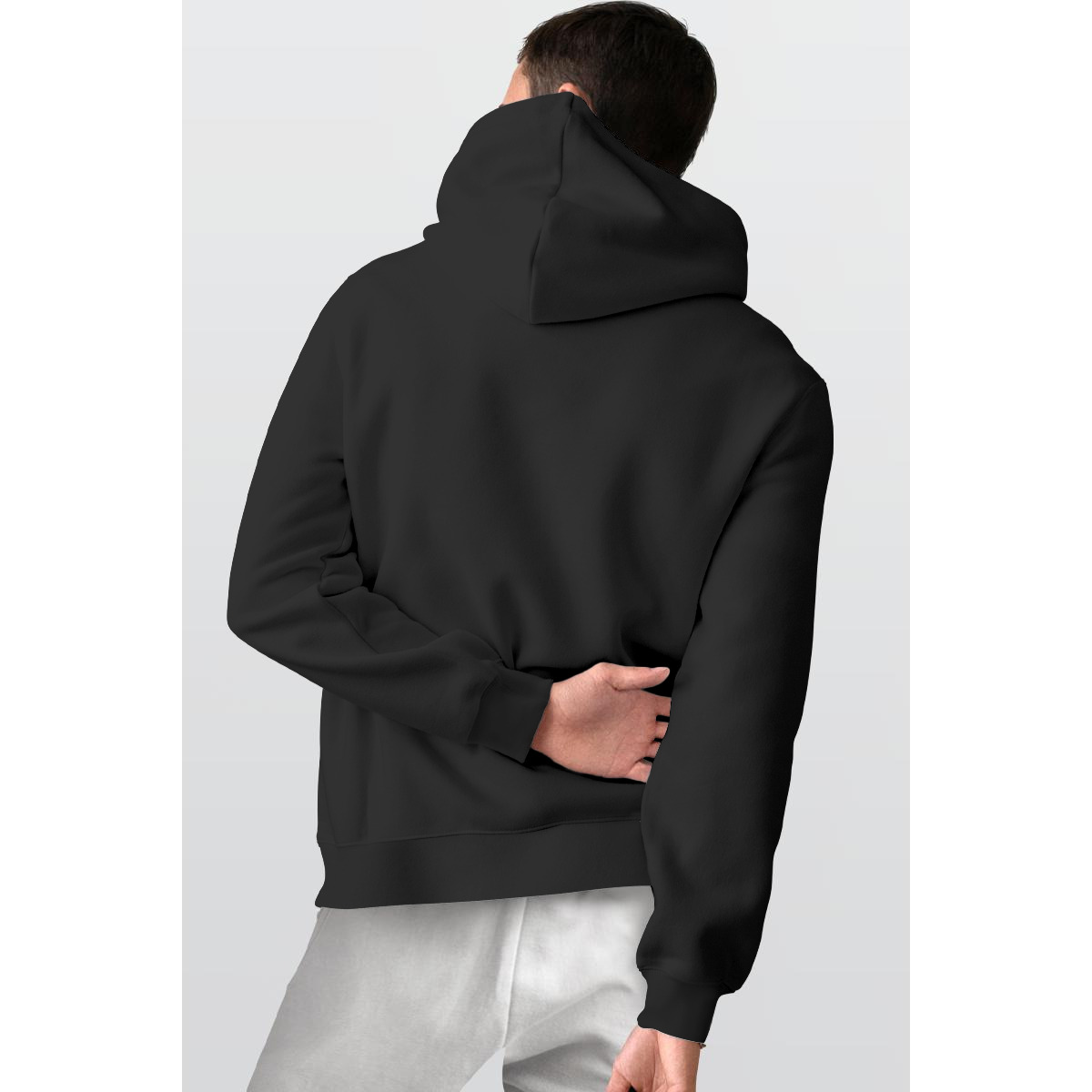 Thicken Pullover Hoodie - 35M BLK - Image 2